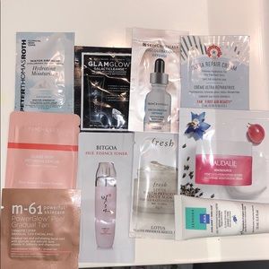 An array of high quality skin care samples